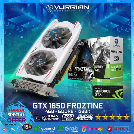 NVIDIA VGA Vurrion / VGA Card GTX 1650 / NVIDIA 4GB GDDR6 128-Bit