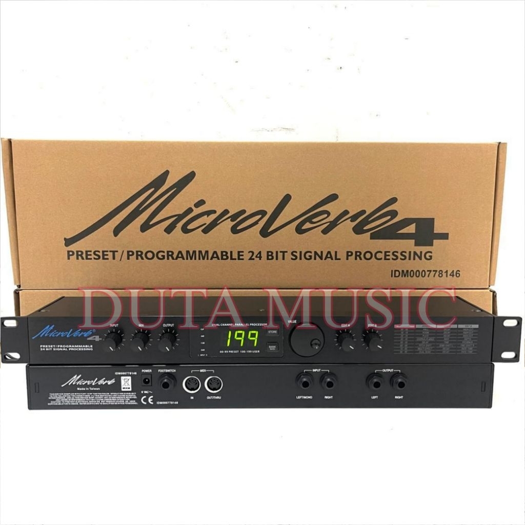 Effect Vocal Microverb 4 TAIWAN Made in TAIWAN Original asli Made TAIWAN