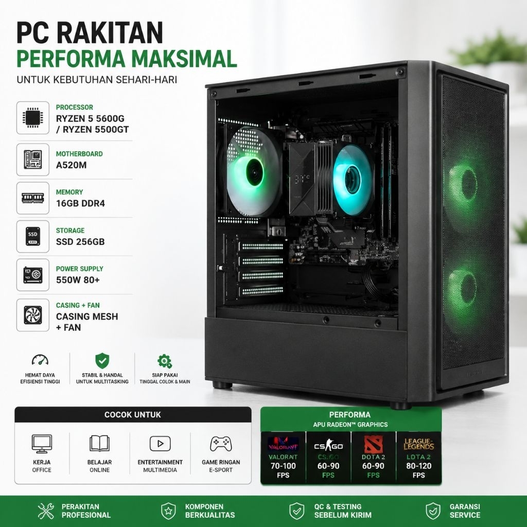 PC Rakitan Ryzen 5 5600g