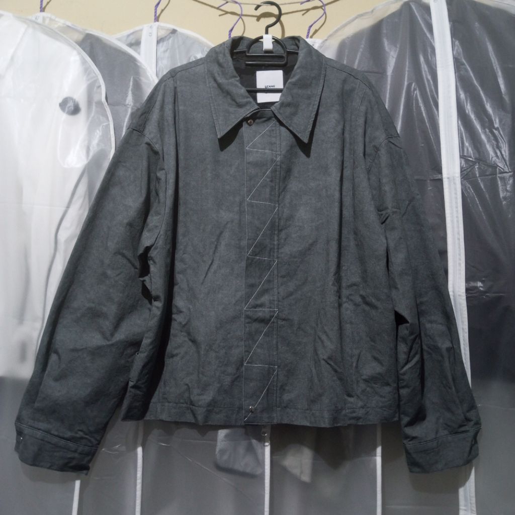 SENNE Work Jacket Boxy Fit Grey Double Zipper YKK Not Carhartt