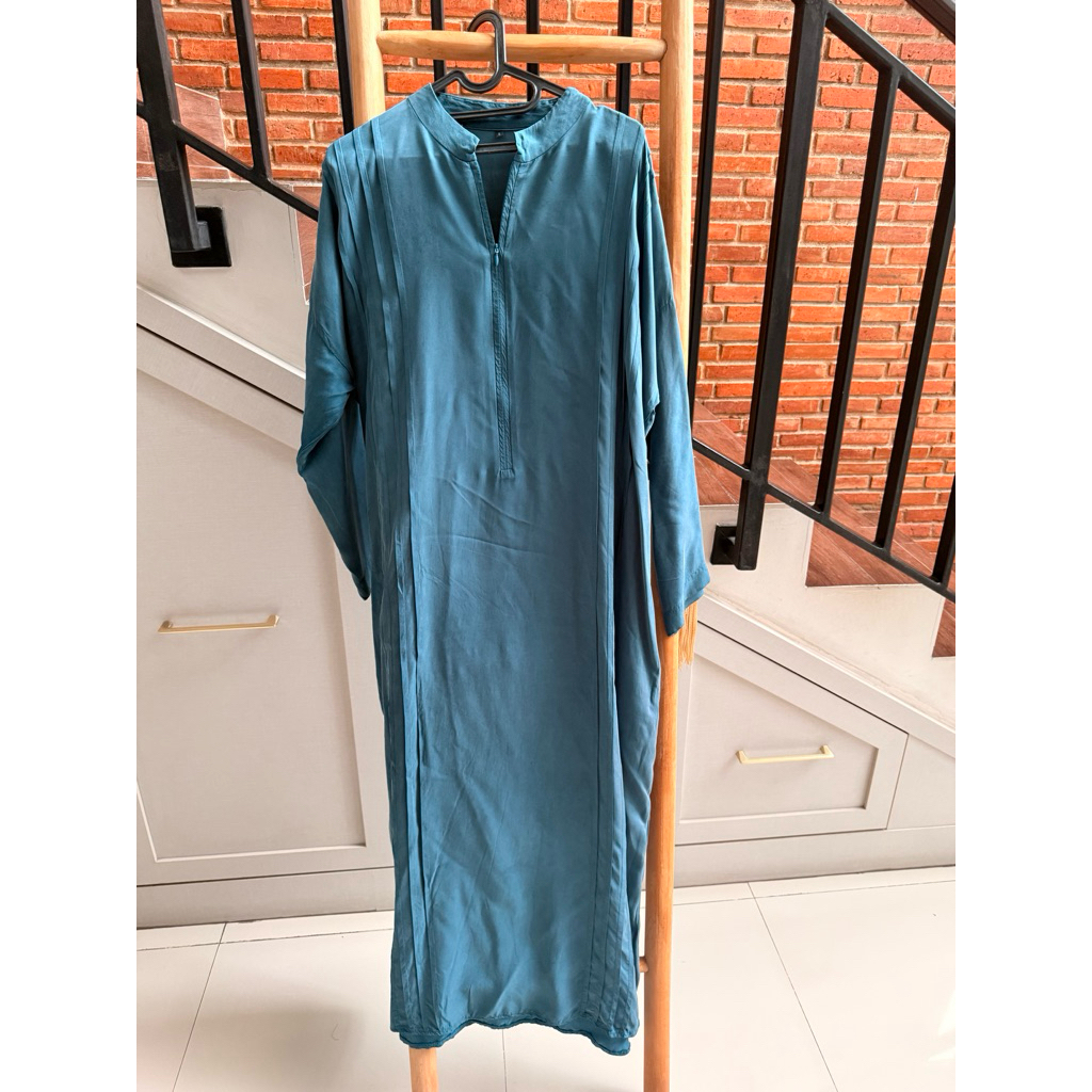 ABAYA TAZA teeqa basic collections SIZE L teal