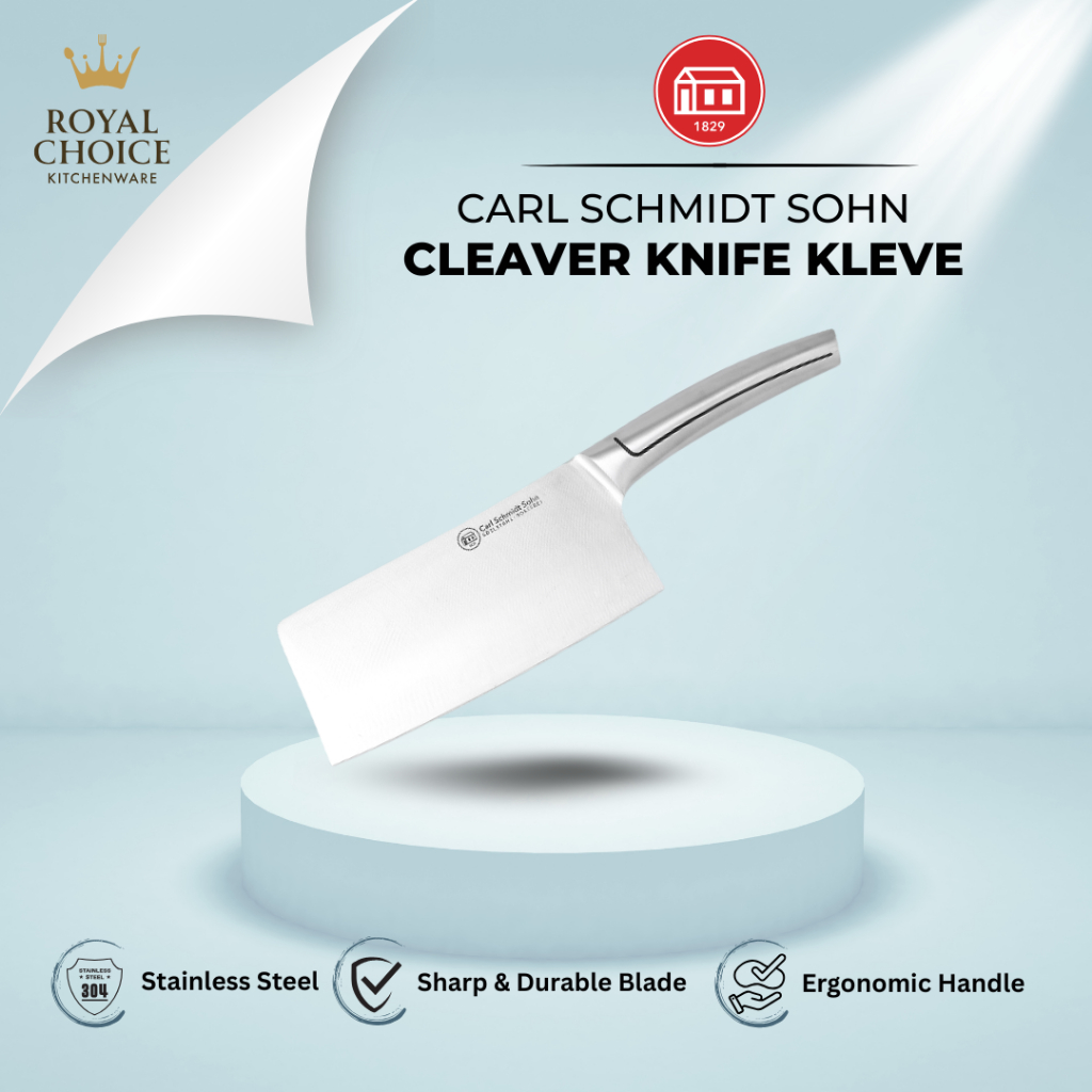 Carl Schmidt Sohn - Pisau Cleaver (Cleaver Knife) Multifungsi Berkualitas Pisau Serbaguna Untuk Dapu