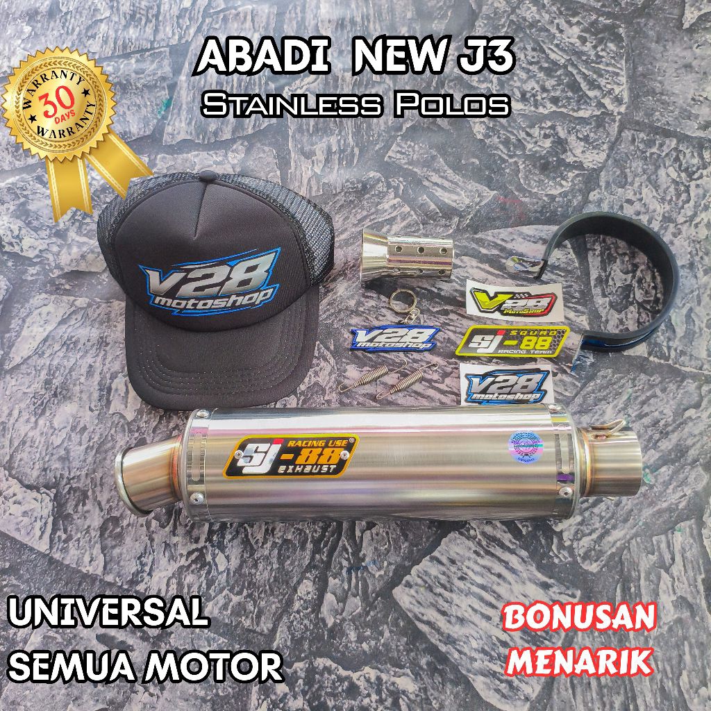 Silincer SJ-88 Abadi New J2 J3 SS Silinser Original SJ88 Racing Exhaust Slenser selenser slinser Sta