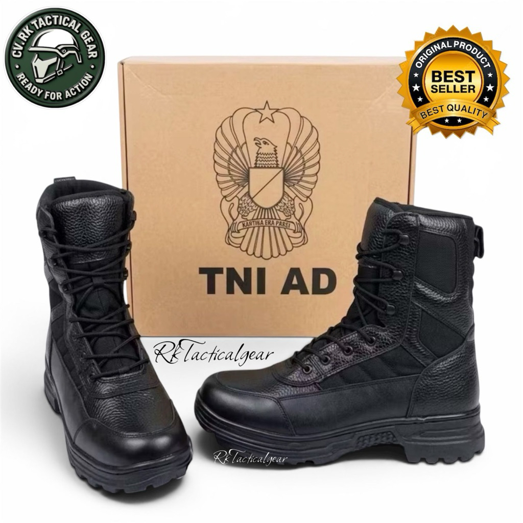 SEPATU PDL KULIT ASLI JATAH TNI AD PEMBAGIAN KASAD 2024/2025 / COCOK UNTUK TNI AD AL AU KEMHAN KOMCA