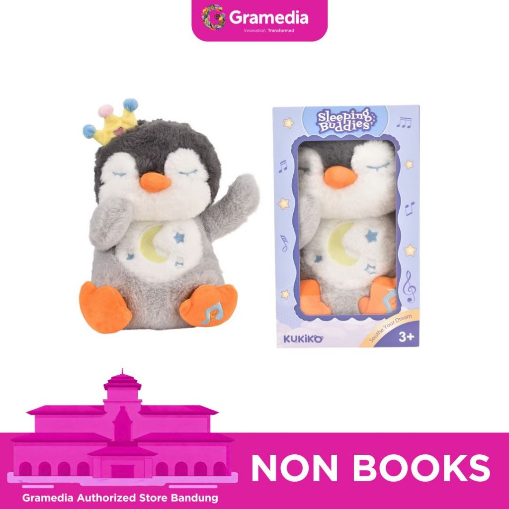 Gramedia Bandung - Kukiko Sleeping Buddies Penguin Hl2590