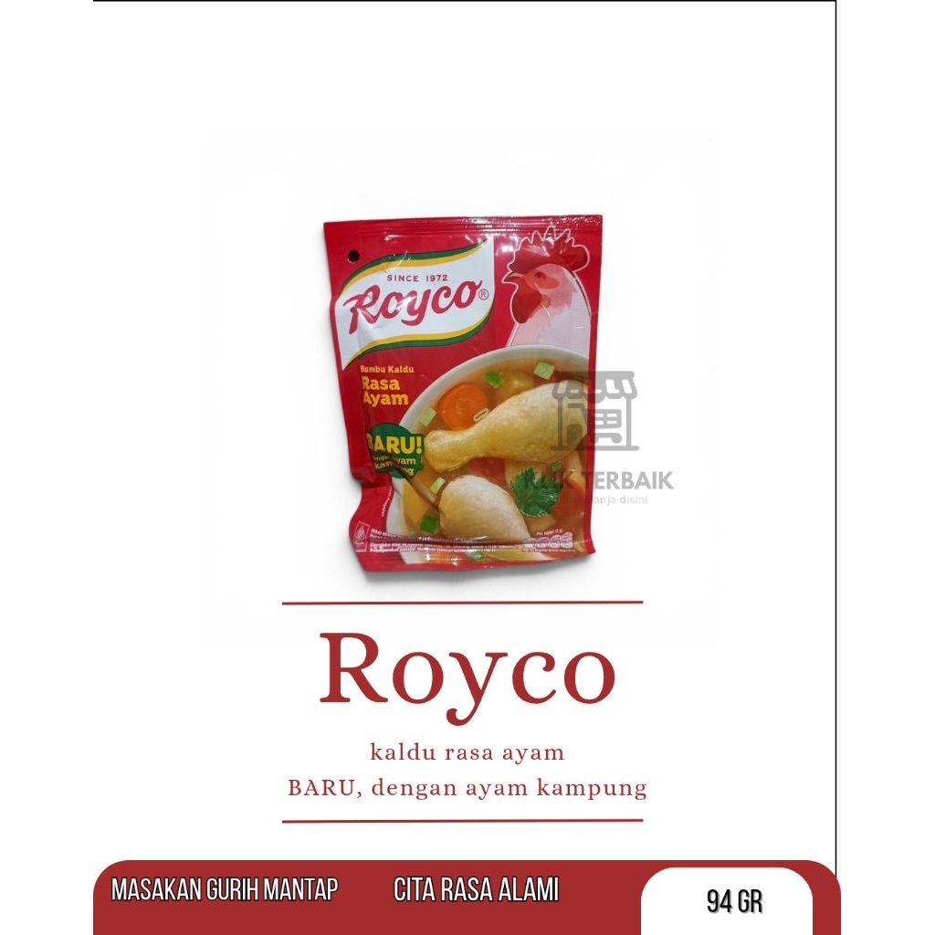 Royco Bumbu Penyedap Rasa Ayam 94gr - Ayam, 94g