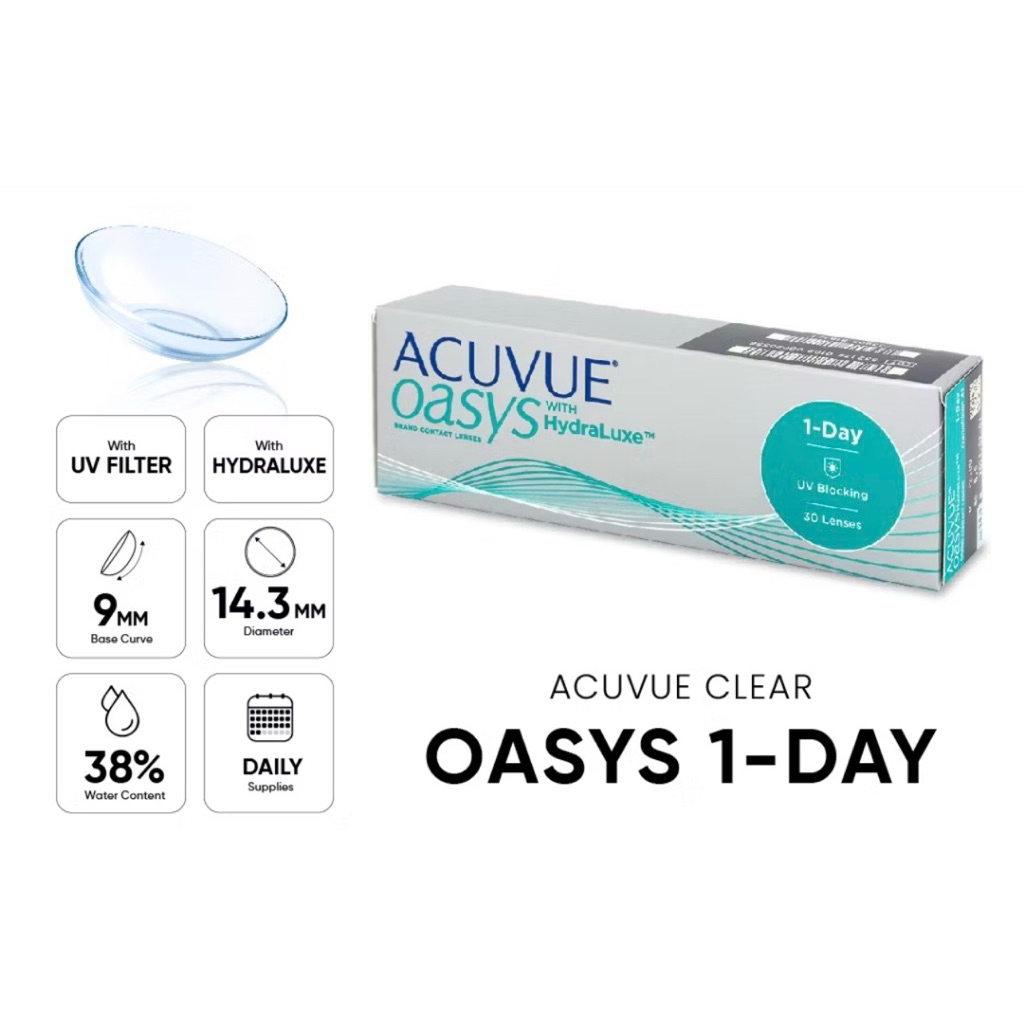 [TERMURAH] BACA DESK Lenses Acuvue Oasys 1-DAY for Astigmatism Diameter 14.3 mm