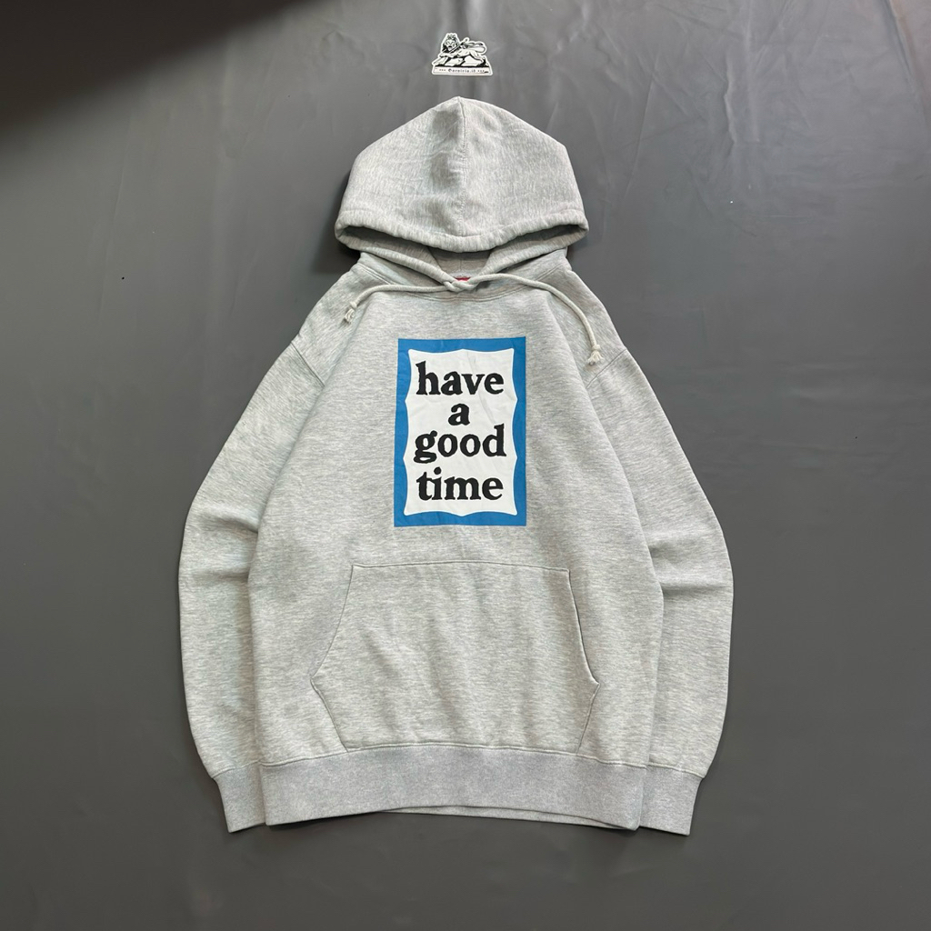Hoodie HAGT Blue Frame Grey