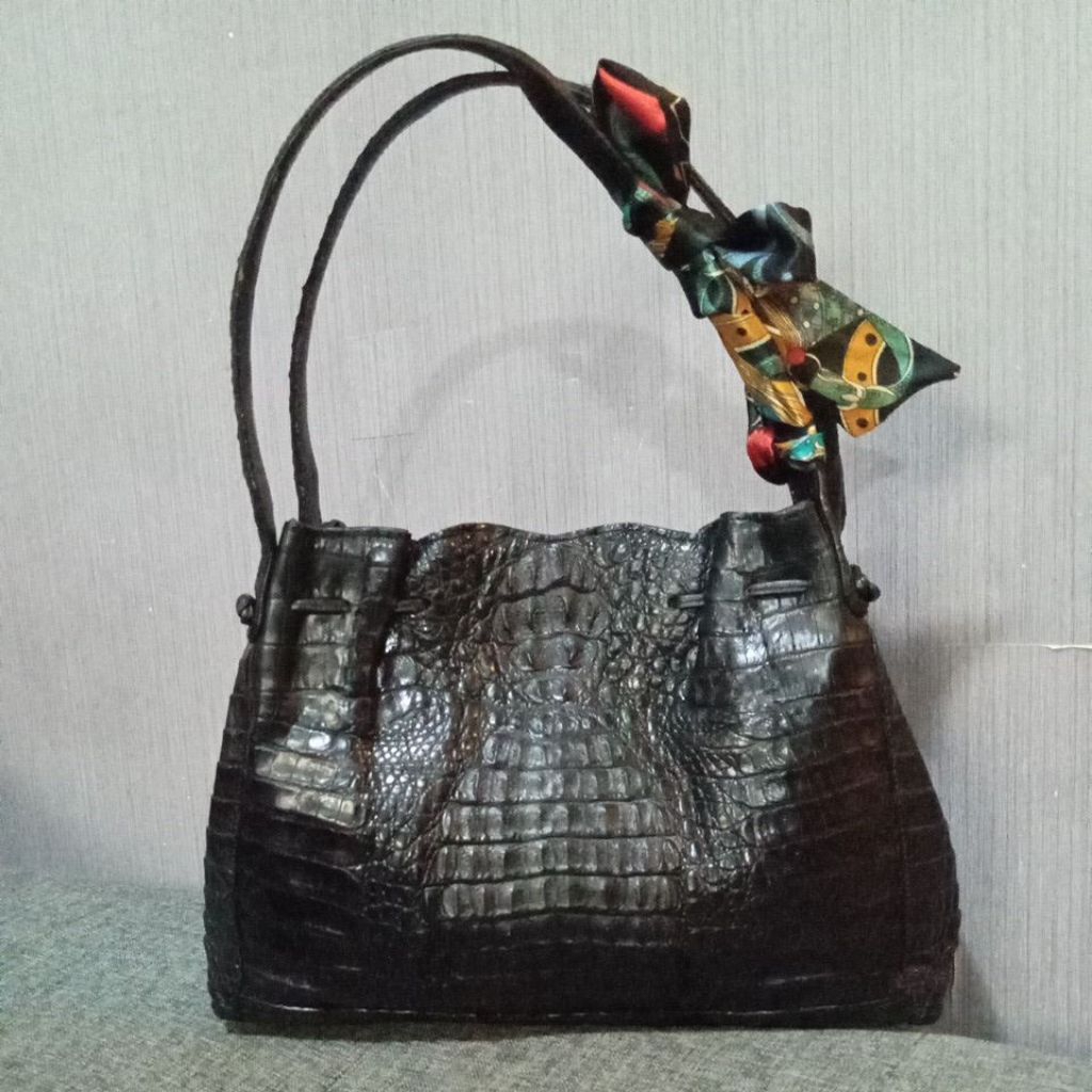 tas kulit buaya asli