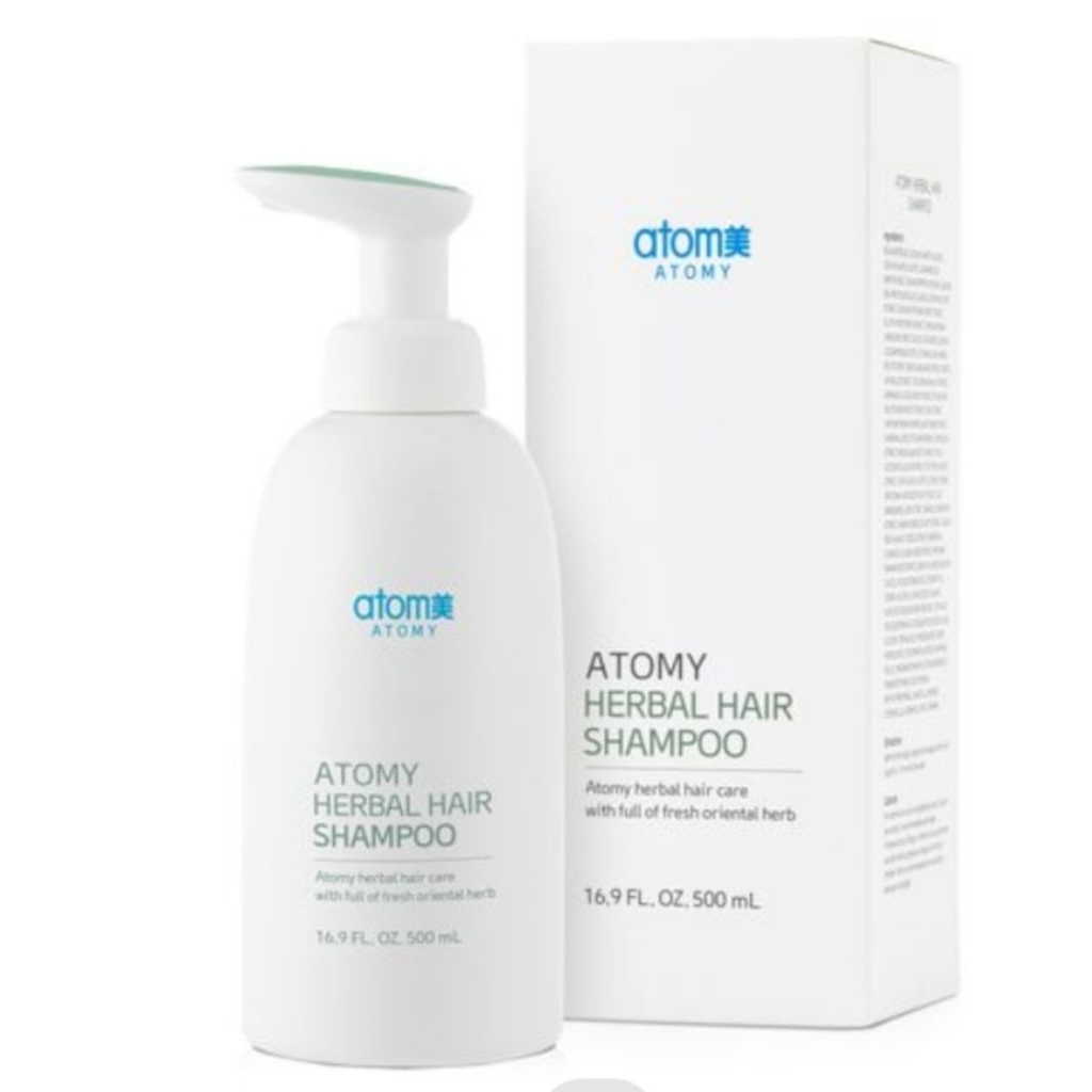 Atomy Shampoo Herbal Anti Rontok 500ml - Perawatan Rambut Alami, Melembapkan, Mencegah Kerontokan