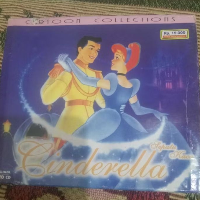 VCD ORIGINAL ANIMASI CINDERELLA - SEPATU KACA TEKS INDONESIA