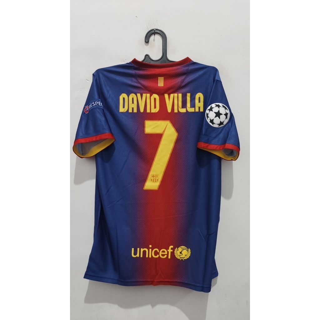 jersey retro B@rc@@ David Villa size L