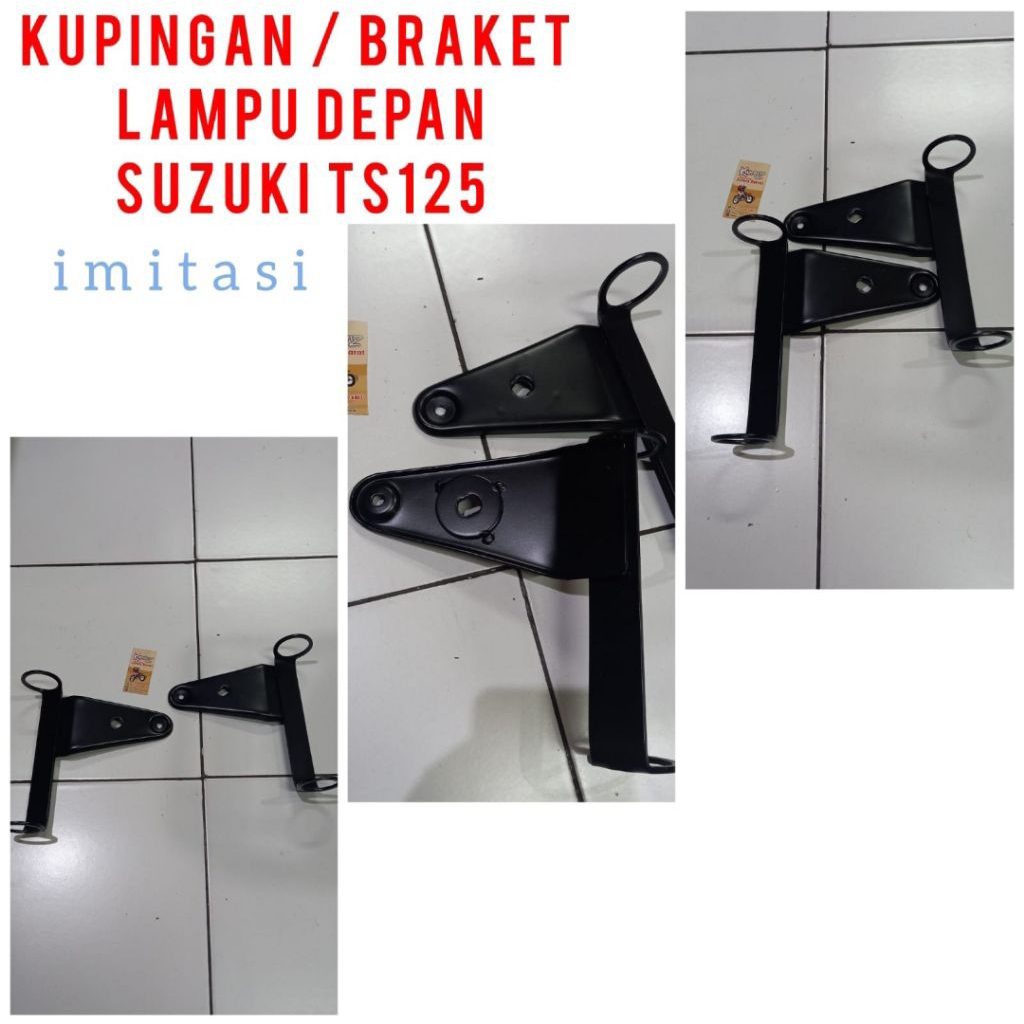 Braket Lampu Depan Ts125 Imitasi Dudukan Lampu Depan Ts125 Kupingan Lampu Depan Ts125 Braket Headlam