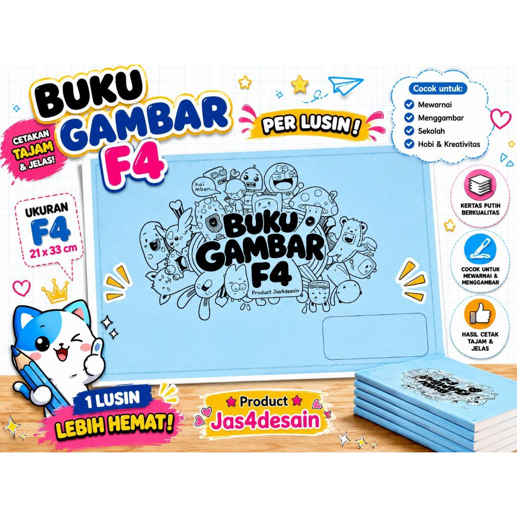 Buku Gambar F4 Product Jas4desain | 20 Halaman