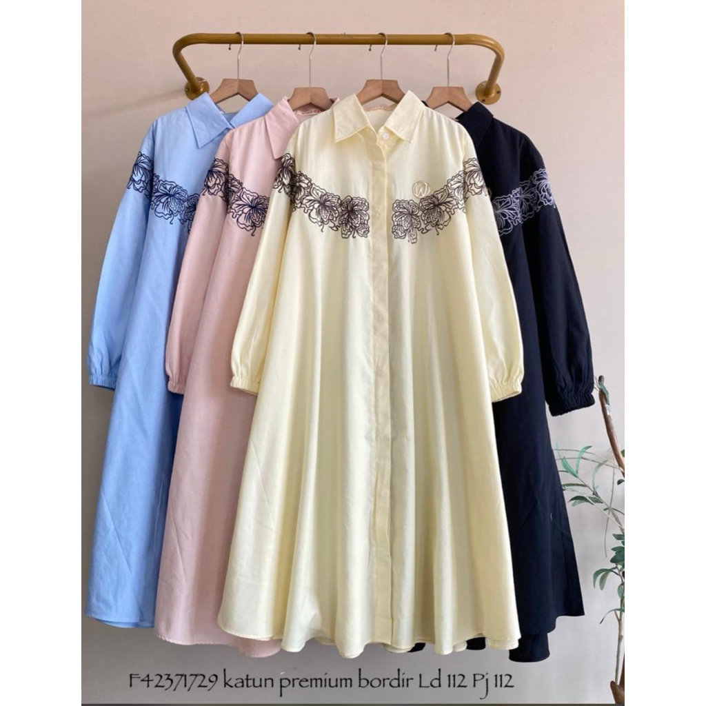 Atasan Wanita_ Tunik Winody Tulip Katun Motif