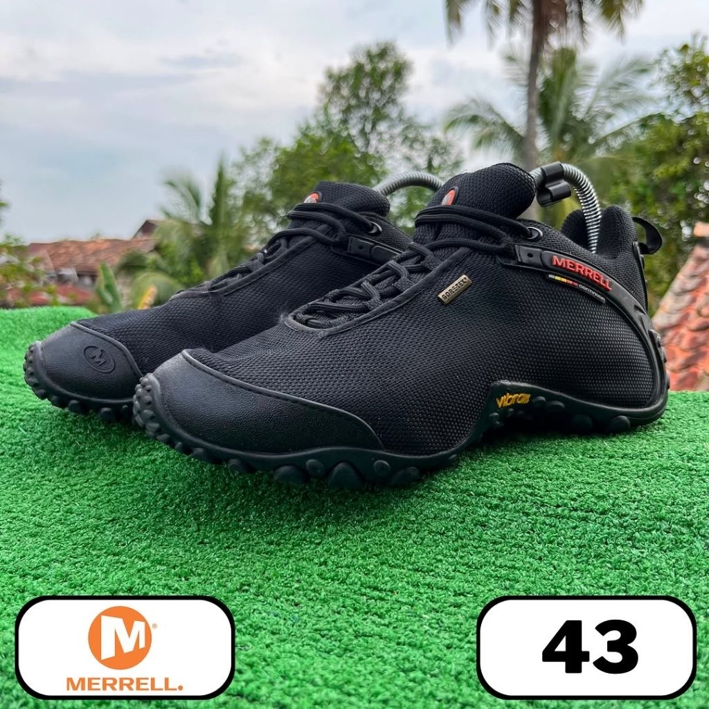 sepatu gunung Merrell Chameleon 8 Storm Black Gtx 43