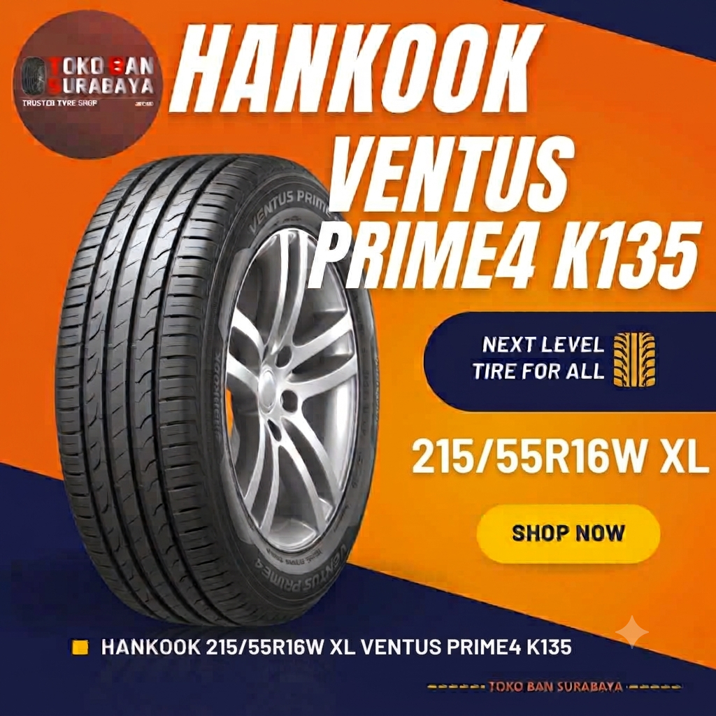 Ban HANKOOK 215/55 R16 215/55R16 215/55/16 21555 R16 21555R16 R16 16 VENTUS PRIME 4 K135