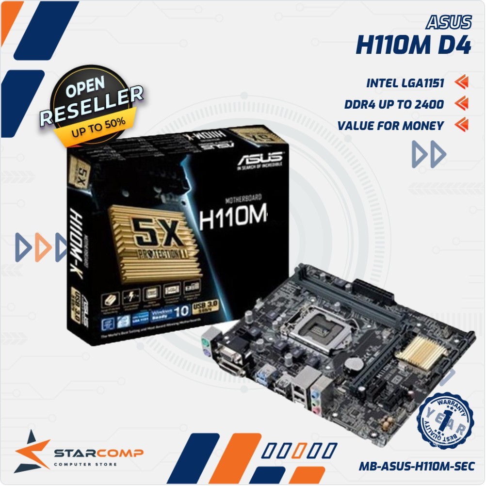 ASUS  H110M Mainboard Intel LGA1151 H 110