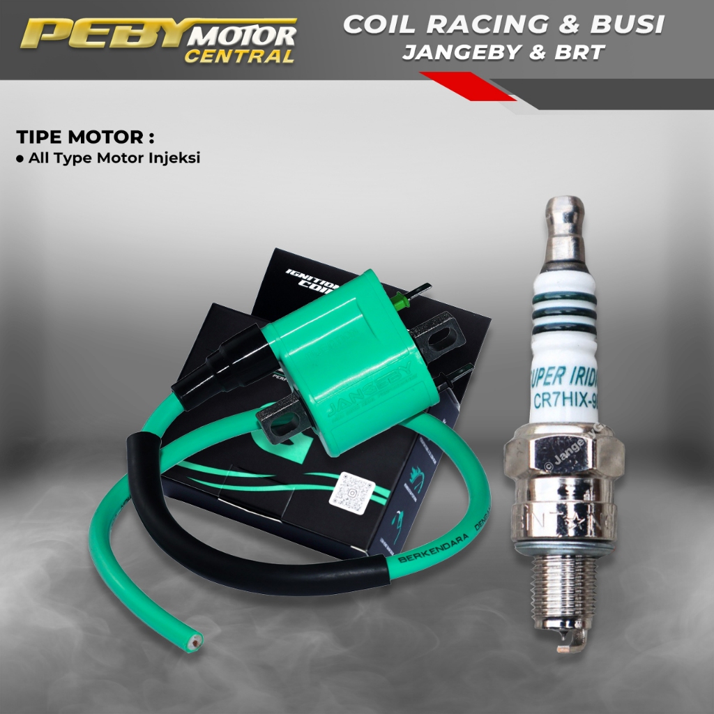 Paket Koil Coil Jangeby Injeksi Set Busi Brt Universal Semua Motor Injeksi