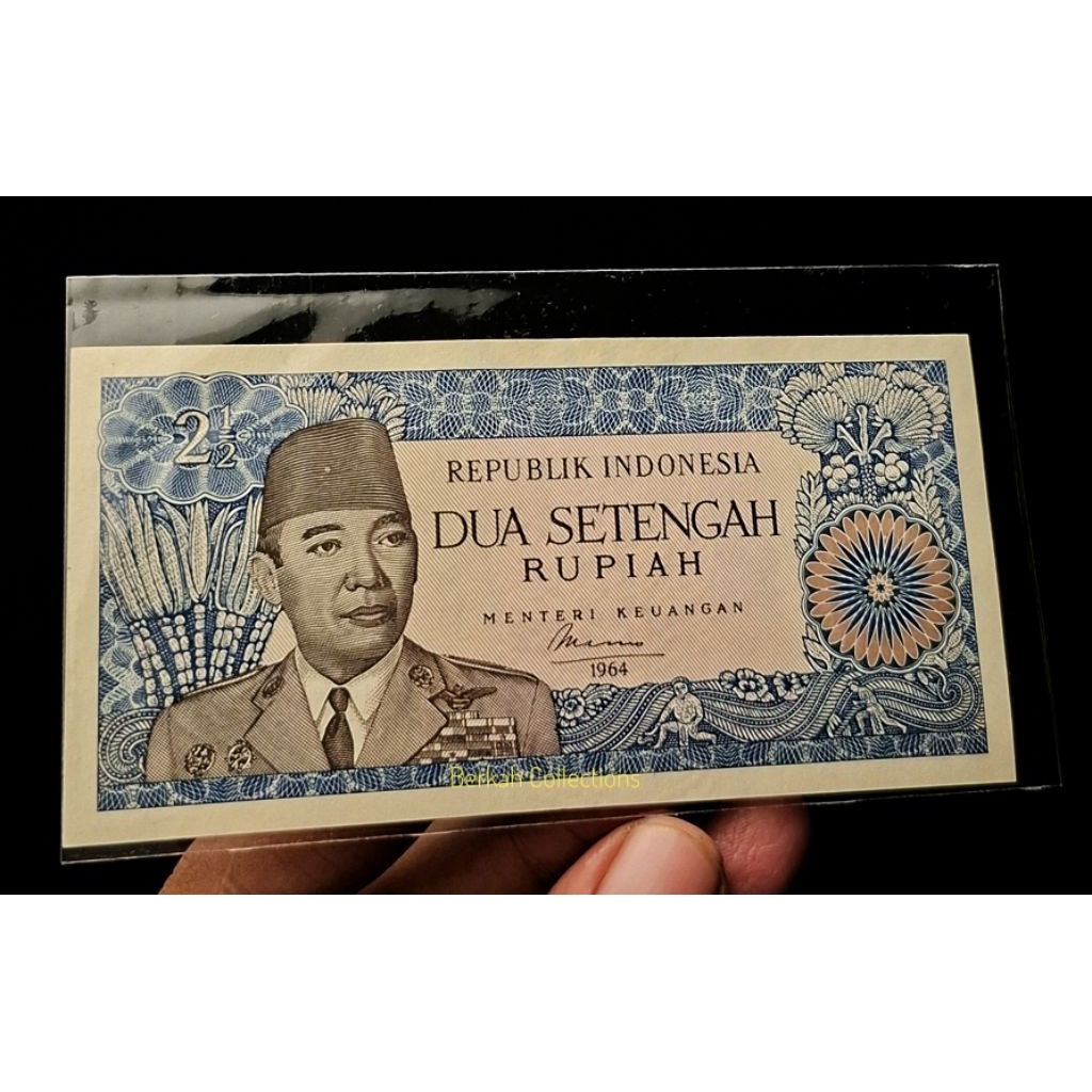 uang 2 ½ rupiah seri sukarno tahun 1964
