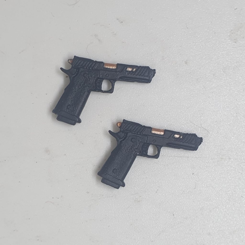Mafex Weapon Dual Pistol Gun John Wick Keanu Reeves Chapter 4 bootleg kitbash 1/12