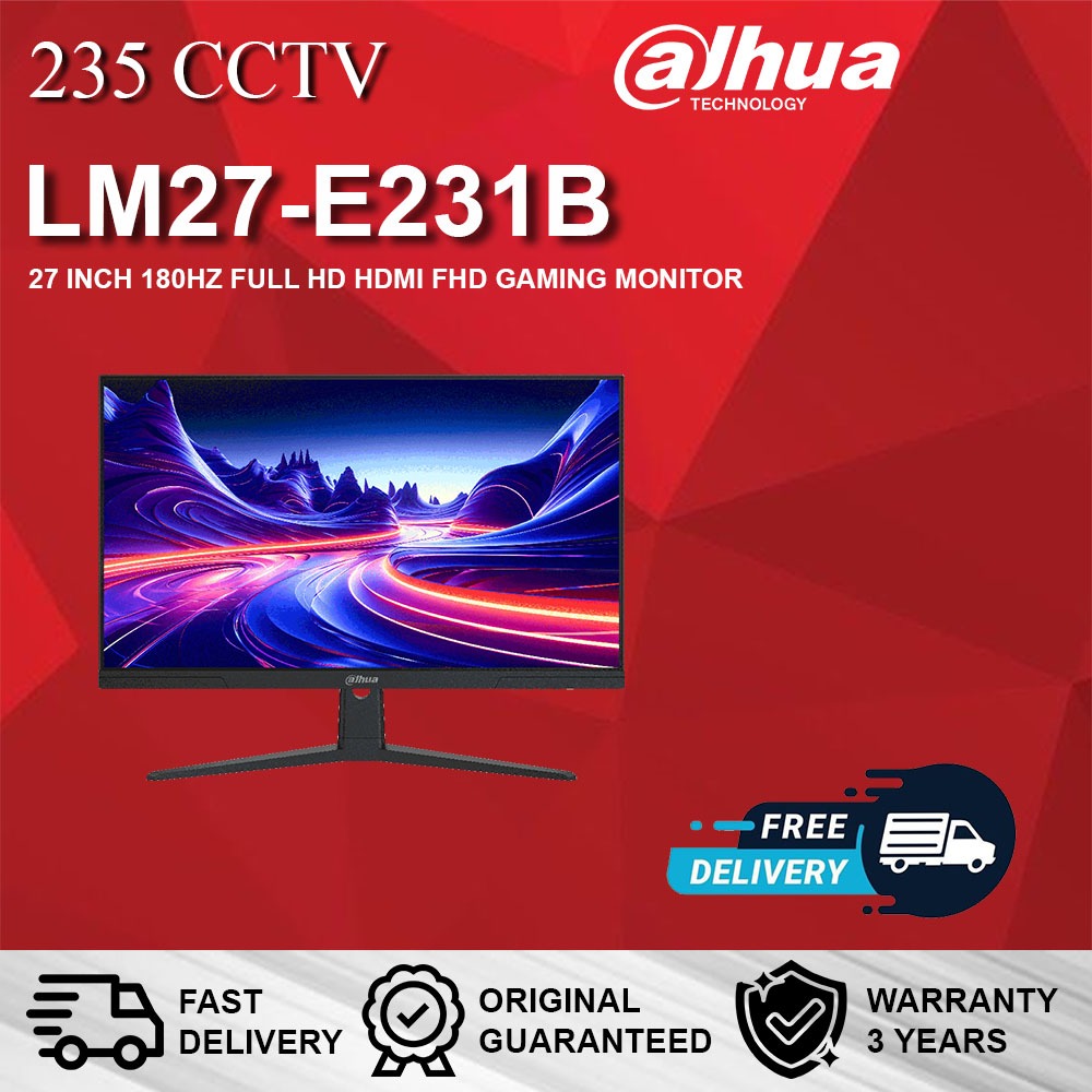 DAHUA LM27-E231B 27 INCH 180HZ FULL HD HDMI FHD GAMING MONITOR