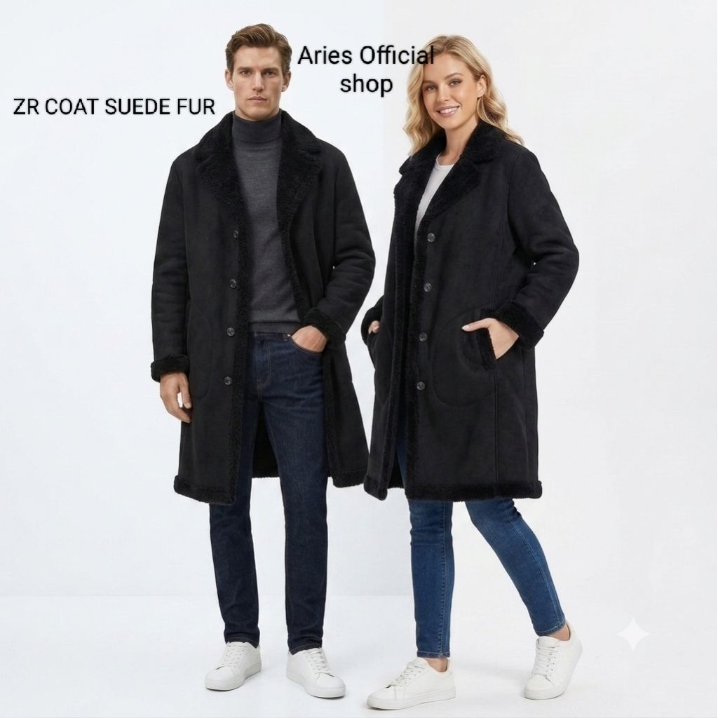 ZR LONG  COAT WOOL FUR TEBAL PRIA WANITA