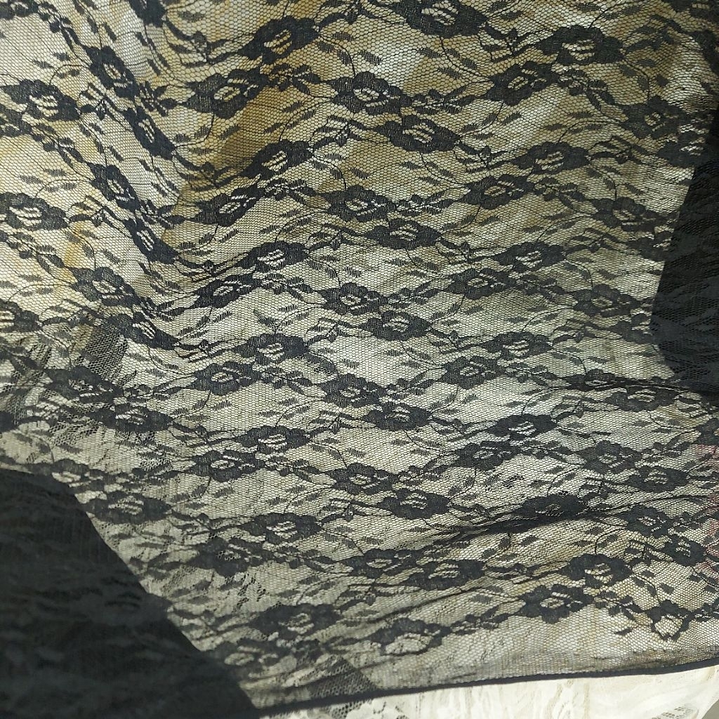 kain brokat premium  - kain brokat luxury  - kain brokat  - kain brokat motif  ( hitam)