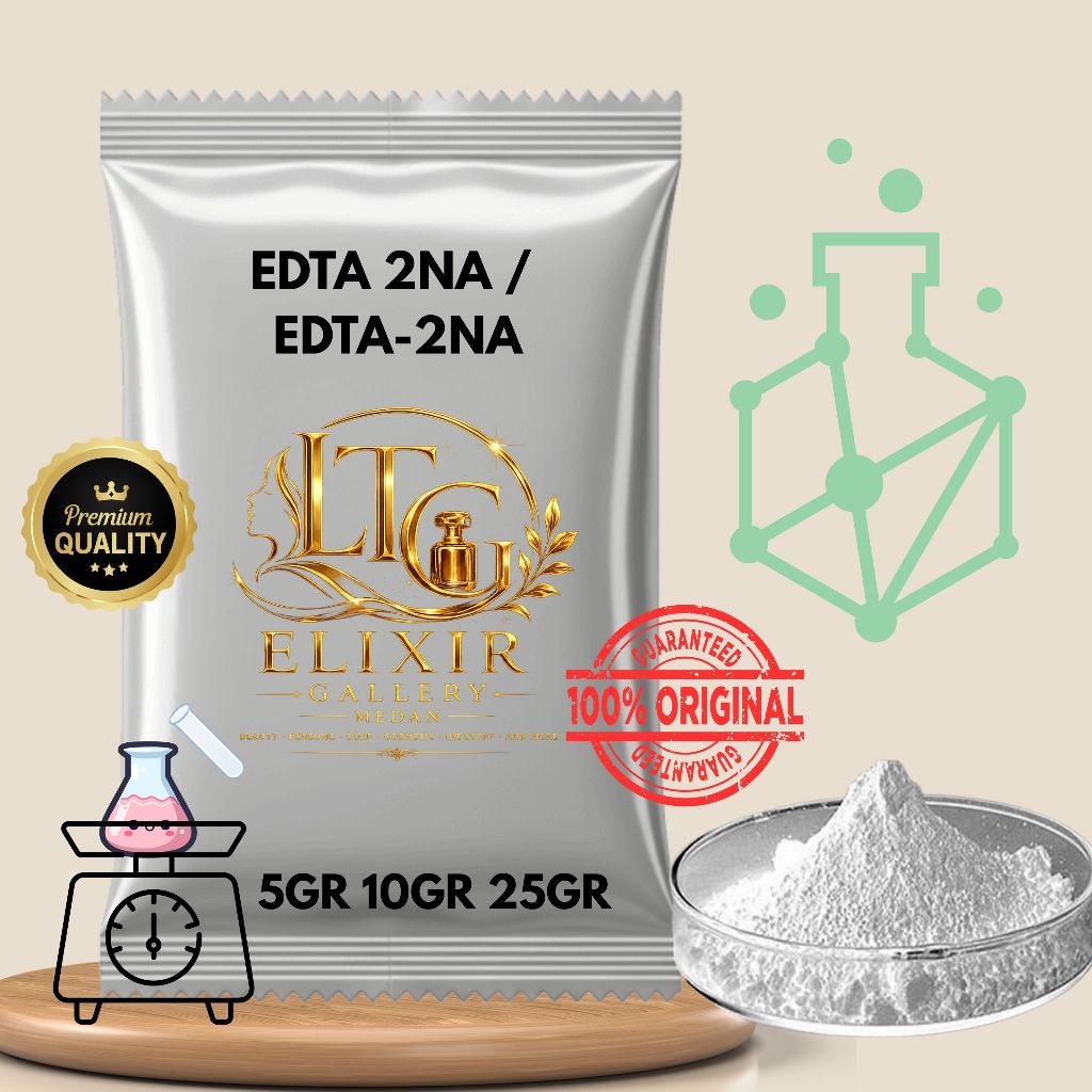 5gr 10gr 25gr - EDTA 2Na Disodium EDTA Chelating Agent Cosmetic Grade C10H14N2Na2O8 Sequestrant Stab