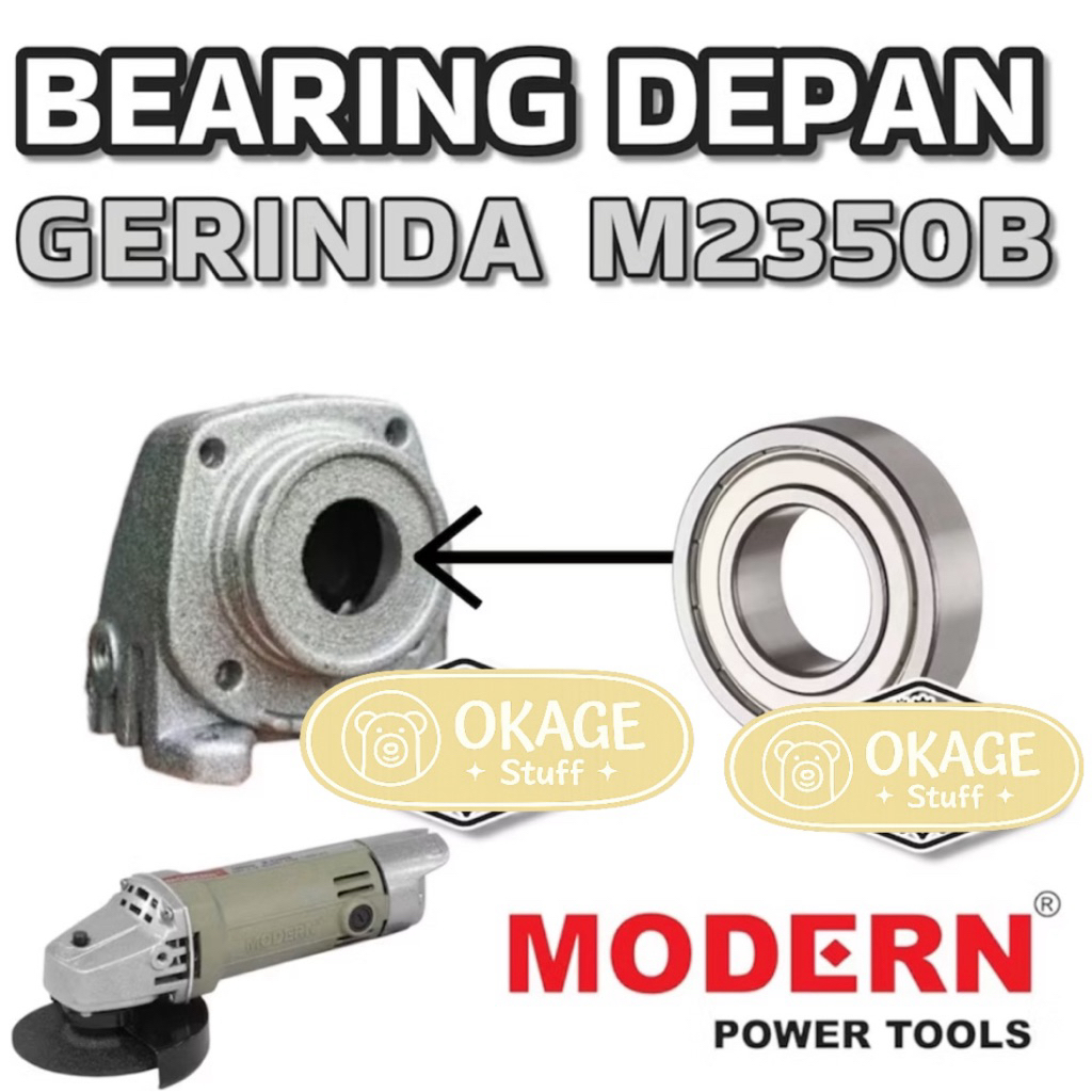 BEARING DEPAN KEPALA GERINDA MODERN M2350B LAHER KLAHER LAHAR LAHAR DEPAN KEPALA DI SPINDLE AS GERIN