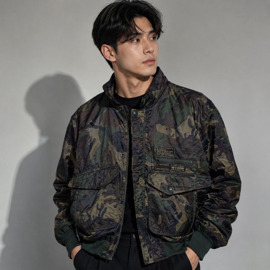 Flight jacket bomber G-1 camofulage size L fit XL