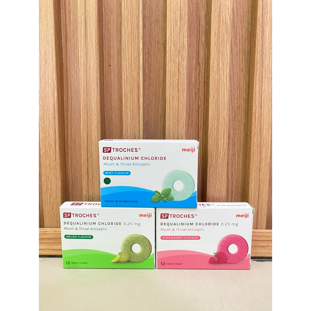 SP Troches Meiji 6 Tablet Hisap | Obat Radang Tenggorokan, Sariawan & Sakit Tenggorokan