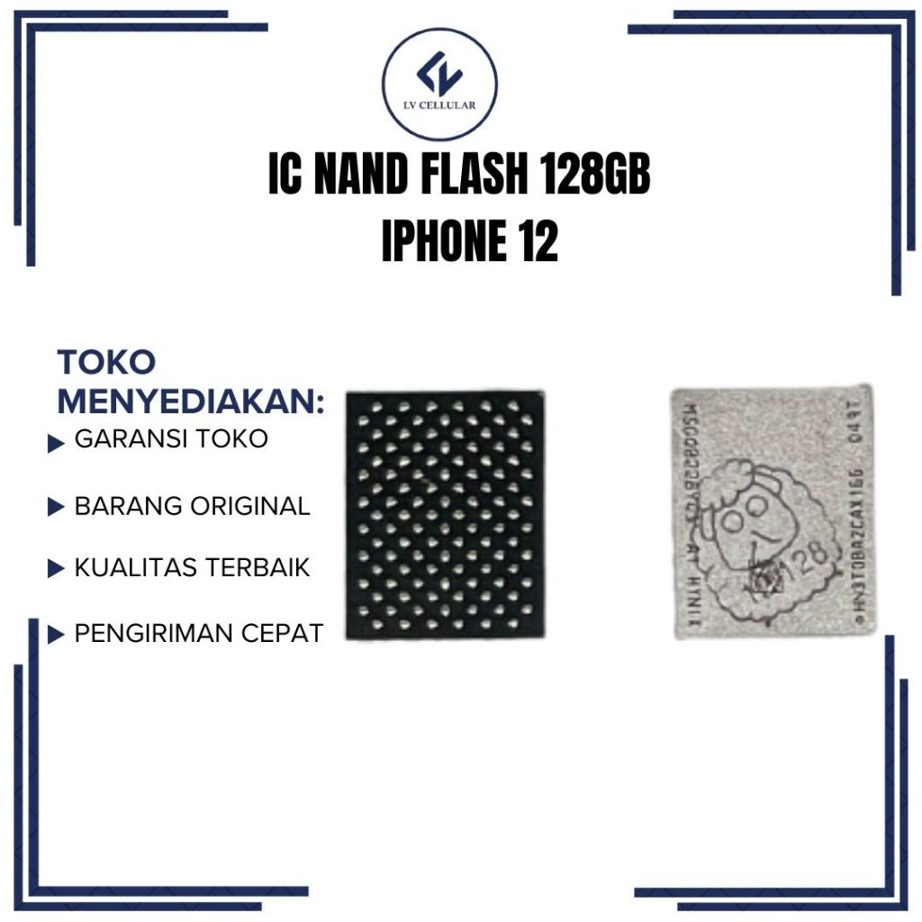 IC NAND FLASH 128GB IP 12/12 PRO/12 PRO MAX/13/13 PRO/13 PRO MAX ORIGINAL NEW