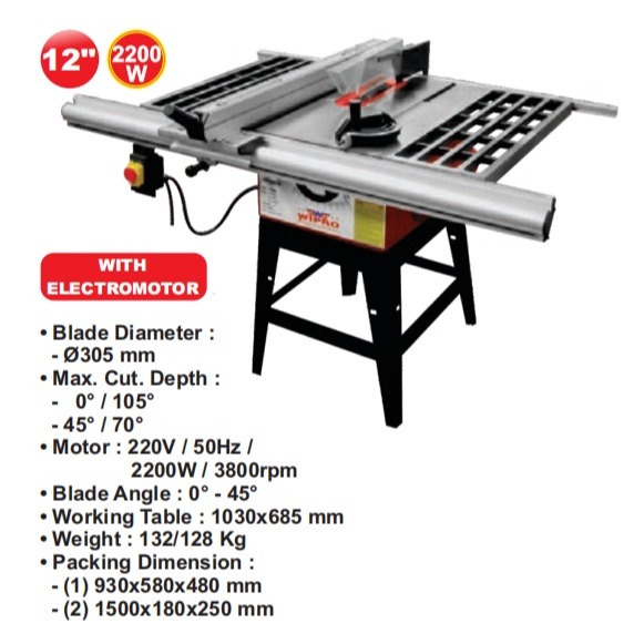 WIPRO TS13151 Table Saw 12"