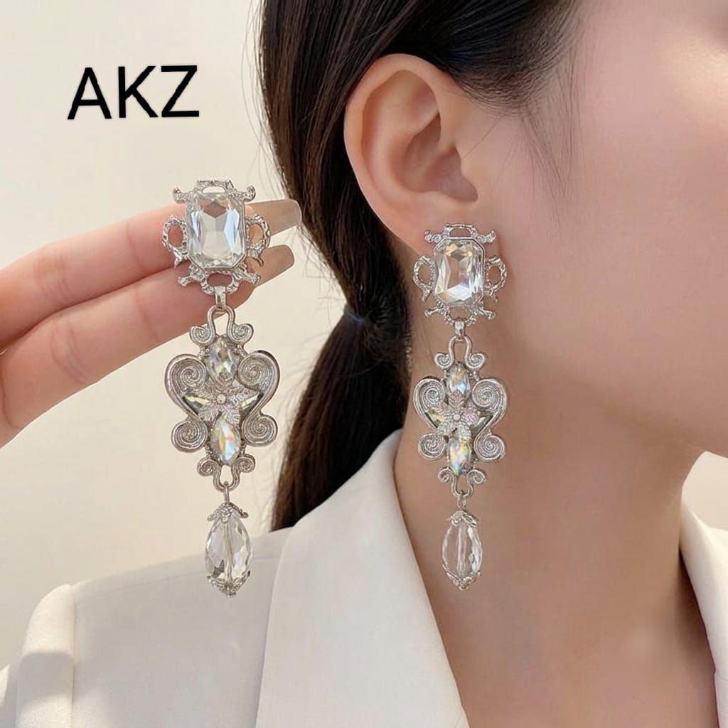 Ak Zior - Azusa - Anting Wanita Fashion Korea Pesta Vintage Kondangan Keren Wisuda Cantik Anti Karat