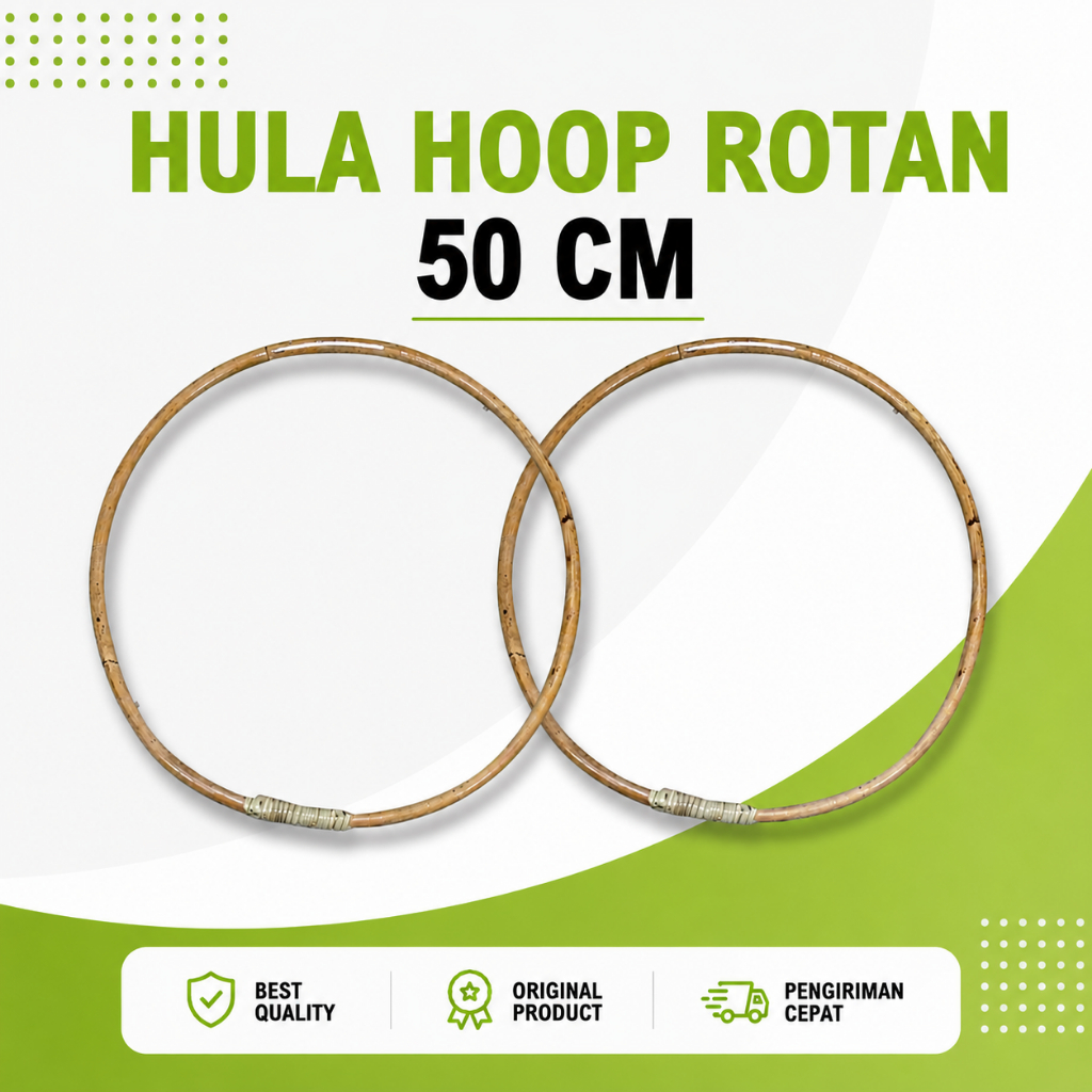 Hula Hoop Rotan 50 cm | Hulahoop | Hulahup Rotan Kecil | Mainan anak Hula Hoop