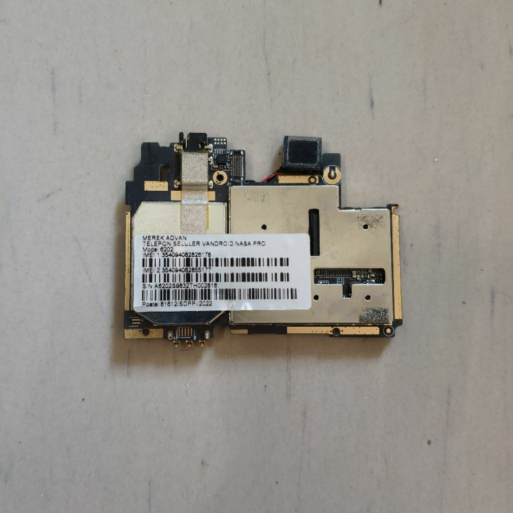 Promo  Mesin MB Motherboard Advan Vandroid Nasa Pro Ram 2/32 GB cabutan dari LCD pecah normal tested