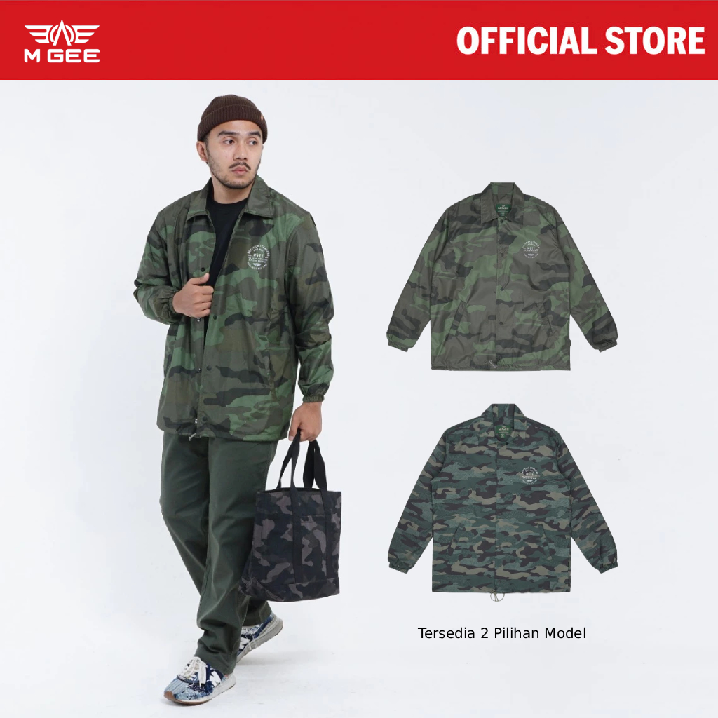 MGee Jaket Pria Loreng Coach Camo Army Jacket Hayden CKLR001