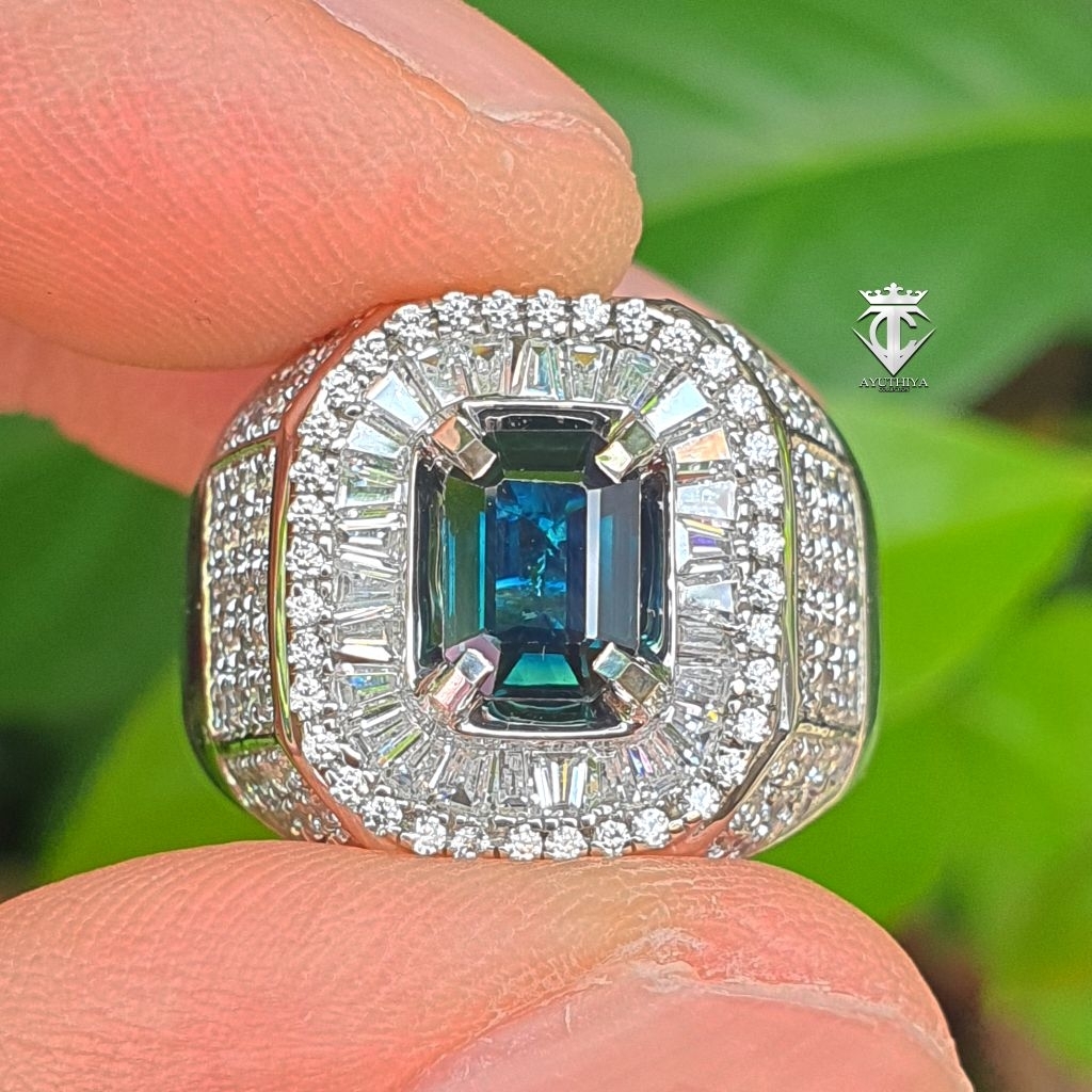 Exquisite Gems Natural Teal Blue Sapphire Madagascar 1.27 Ct MRI Memo