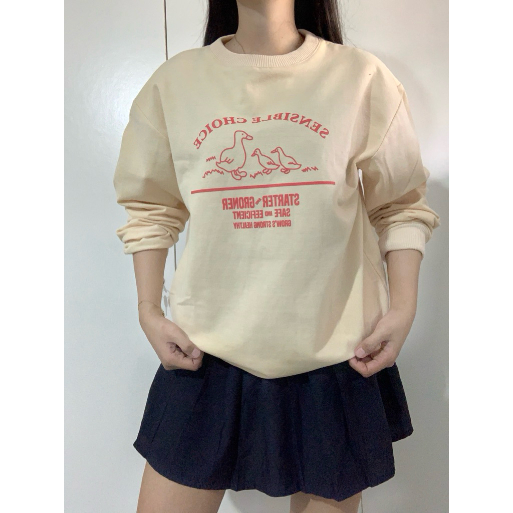 crewneck|sweater soft yellow|sweater korea