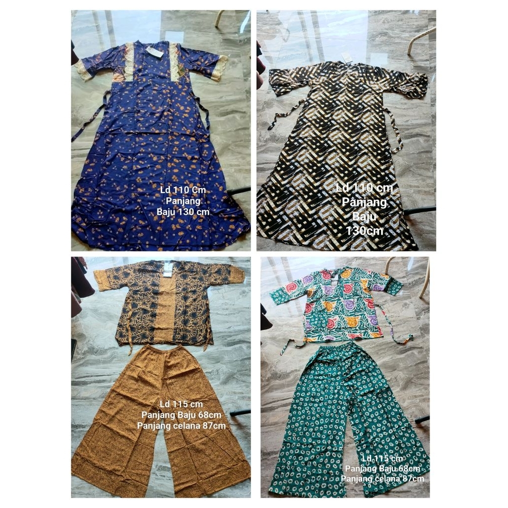 NEW ARRIVAL GAMIS BATIK & SETELAN BATIK KULOT WANITA JUMBO PREMIUM