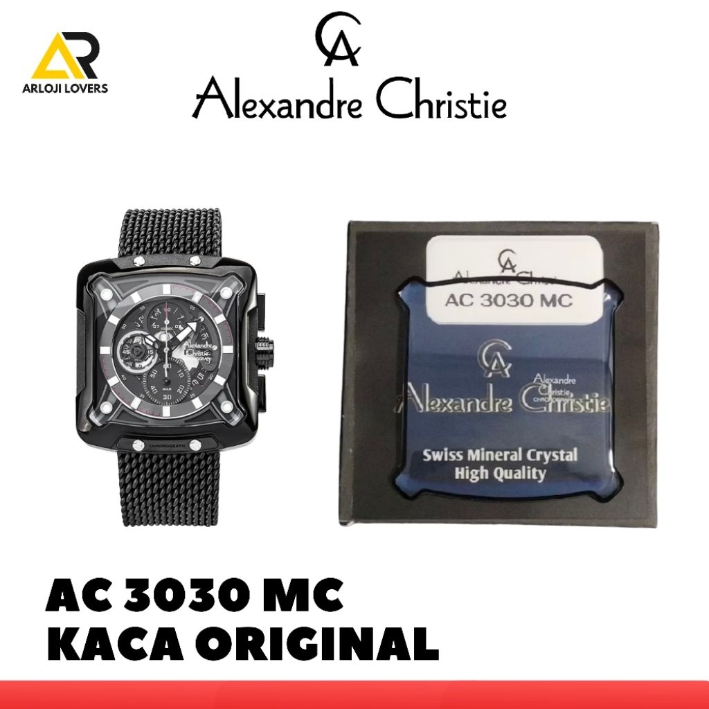 Kaca Jam Alexandre Christie AC3030MC Original