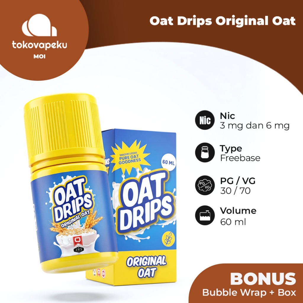 OAT DRIPS V1 ORIGINAL OAT DRIP 60ML AUTHENTIC by STEAM QUEEN JUICE