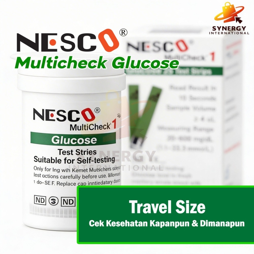 Nesco Glucose Test Strip Cek Gula Darah Refill Isi 25 Stick / Nesco Gula darah