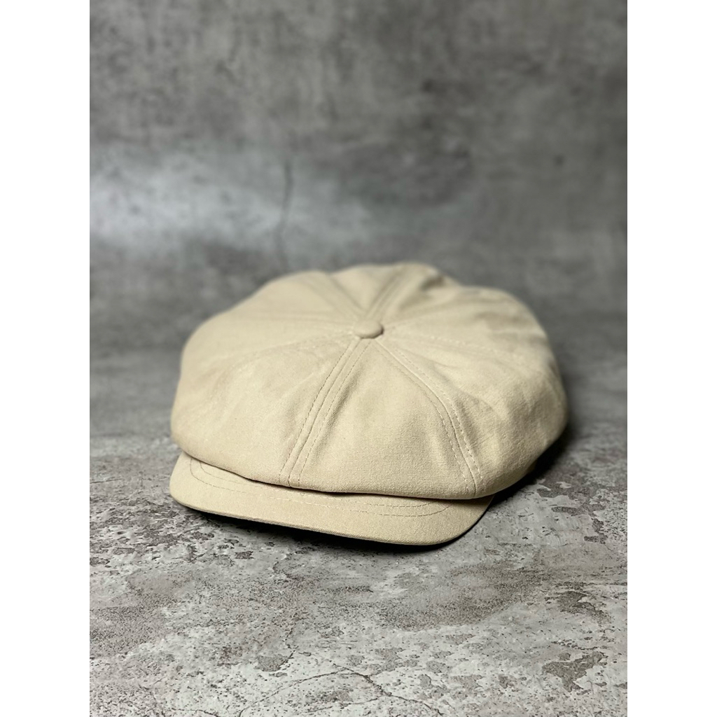 Topi Gatsby Cap Klasik SHOOPEN Beige Second Original Import Murah