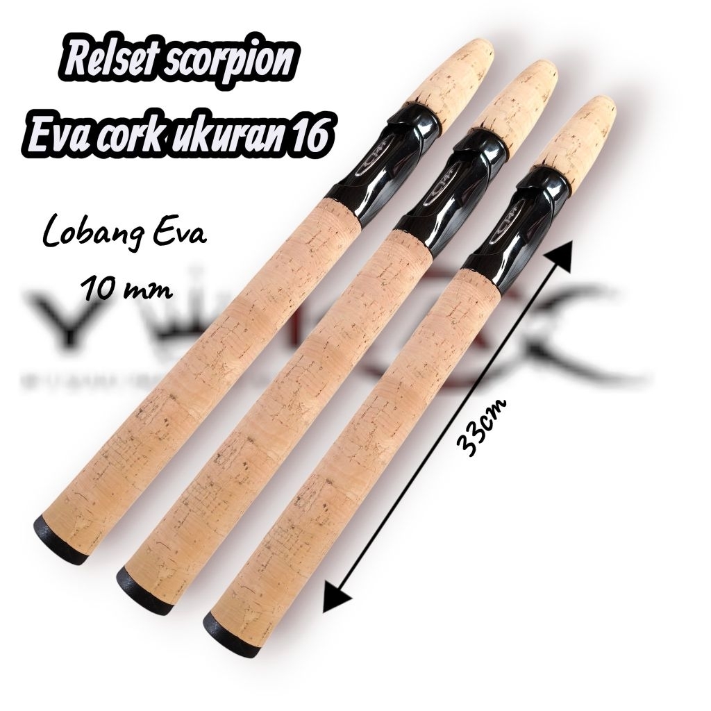 relset scorpion set Eva cork ukuran 16