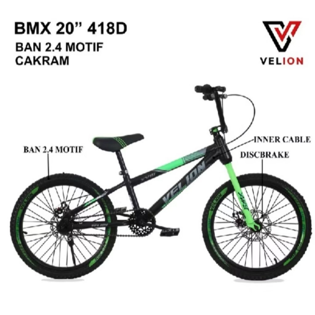 Sepeda BMX 20 anak laki - remaja velion 418