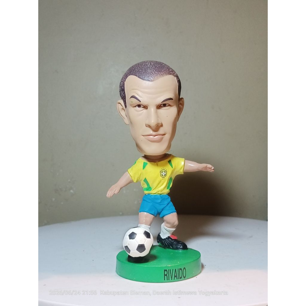 action figure bobblehead kepala goyang rivaldo brazil 2002 tanpa box
