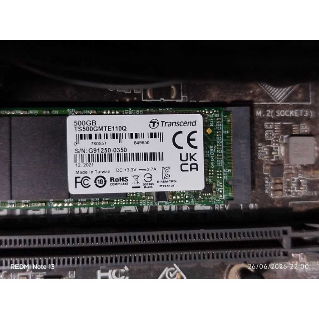 SSD M2 NVME TRANSCEND 512GB 2280