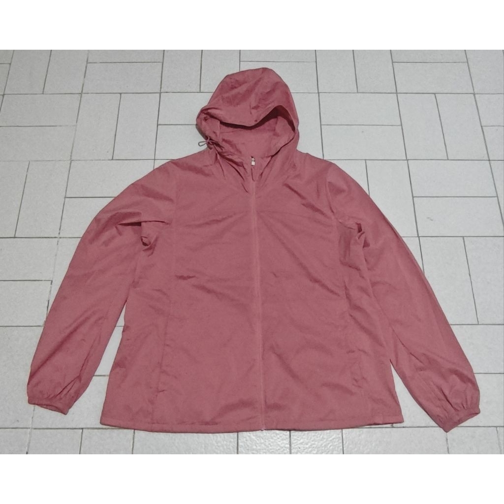 Jaket Sport Running Lightweight Uniqlo Packable Pink